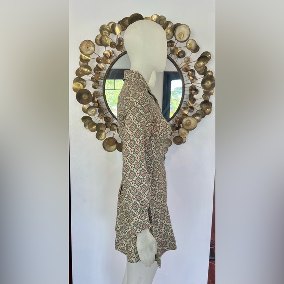 Vintage Connie Sage Inc 1970s butterfly collar Mini dress. XXS - Picture 9 of 13